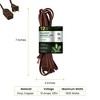 GoGreen Power (GG-24812) 16/2 12Õ Household Extension Cord, 3 Outlets, Brown, 12 Ft, 5-Pack - 2 of 4