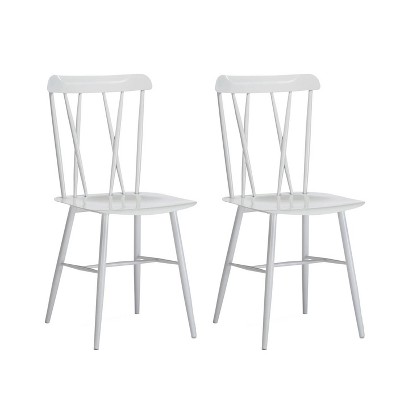 Set of 2 Savannah Metal Dining Chairs - Boraam Industries