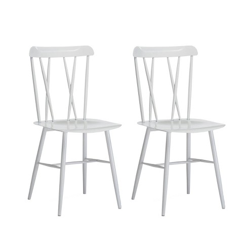 White metal hotsell chairs target