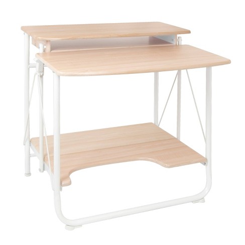 Calico Designs Stow Away Folding Desk with Shelves: 10-Year Warranty, Laminate Surface, Steel Frame - image 1 of 4