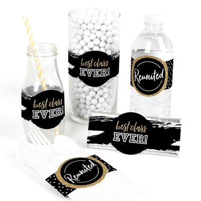 Big Dot of Happiness Reunited - DIY Party Supplies - School Class Reunion Party DIY Wrapper Favors & Decorations - Set of 15