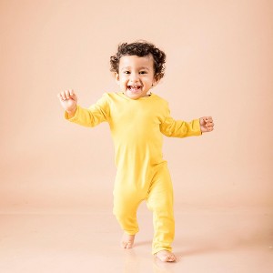 Ola! Otter Full Sleeved Romper - Dandelion Yellow - 1 of 4