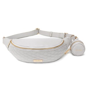 Luli Bebe Monaco Sling Bag, Luxury & Stain Resistant Quilted Exterior, Made From Eco-Friendly Vegan Leather, For Travel & Everyday Use - 1 of 4