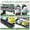 LunaLulinlk 2 Tier Dish Drainer Drying Rack Large Capacity Kitchen Storage Stainless Steel Holder,Washing Organizer - 3 of 4