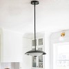 Industrial Black LED Hanging Light Fixture for Kitchen Island, Entryway, or Dining Area - 4 of 4