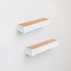 FONTOI 23.62" Floating Shelves, Wall Mounted Shelves for Bathroom, Living Room, Kitchen, Hanging Shelf for Books/Decor, Walnut, 5.91"*2.36"*23.62" - 4 of 4