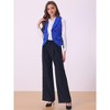 INSPIRE CHIC Women's Lapel Collar Dressy Versatile Racerback Waistcoat Suit Vest - 2 of 4