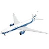 Boeing 777F Commercial Aircraft "AirBridgeCargo" White with Blue Stripes 1/400 Diecast Model Airplane by GeminiJets - 2 of 3