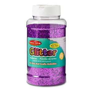 Charles Leonard Creative Arts by Charles Leonard Glitter, 16 oz. Bottle, Purple (Pack of 2) - 1 of 1