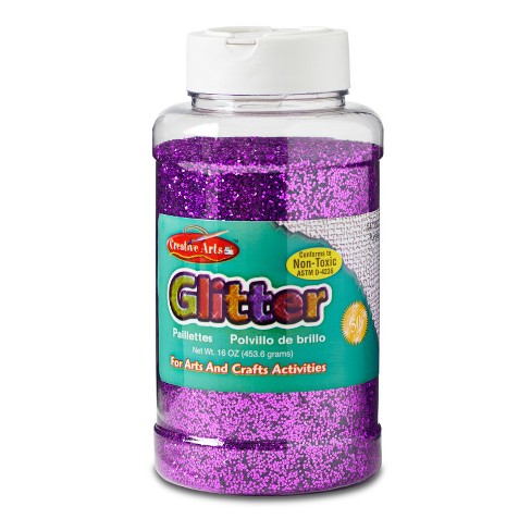 Charles Leonard Creative Arts by Charles Leonard Glitter, 16 oz. Bottle, Purple (Pack of 2) - image 1 of 1