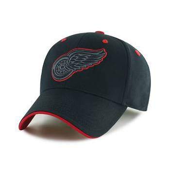 NHL Detroit Red Wings Black Money Maker Snap Hat