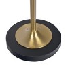 VYNXARIA 62"H Axis Brassed Gold Floor Lamp with 4-Way Switch Double Spots with Metal Base - 4 of 4