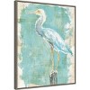 23" x 28" Coastal Egret II by Sue Schlabach Framed Canvas Wall Art Print - Amanti Art: Modern Style, Polystyrene Frame, Lithograph Medium - 2 of 4