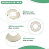 Unique Bargains Self-Adhesive ABS Multipurpose Faucet Escutcheons 4 Pcs - 2 of 4