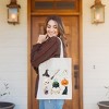 City Creek Prints Halloween Chart Stars Canvas Tote Bag - 15x16 - Natural - 2 of 2