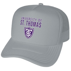 Official University of St. Thomas Primary Logo Foam Snapback Trucker Hat - for Men and Women Grey, Grey, One Size - 1 of 4