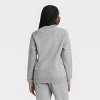 Houston White Adult Crewneck Fleece Sweatshirt - Gray - 2 of 3