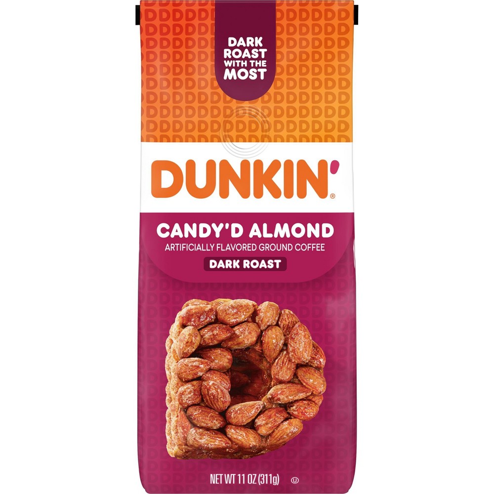Photos - Coffee Dunkin' Candy Almond Ground Dark Roast  - 11oz
