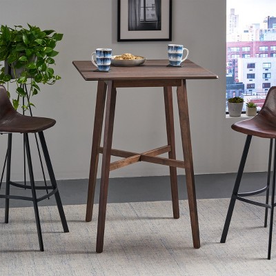 Airsurfer Modern Bar Height 42" Dining Table, Rubberwood Legs and Laminate Table Top