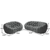 WJSHome Curved Bubble Couch, Comfy Upholstered Sofa,Breathable Mesh Fabric 3D Honeycomb Shape Modern Couches (2 Seater, 3 Seater) - 3 of 4