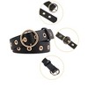Unique Bargains Womens Leather Belt Studded Grommet with Circle Metal Buckle for Jeans Dress Pants - 2 of 4