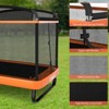 Infans 6 FT Kids Trampoline with Swing, Small Trampoline for 2 Kids, with Safety Enclosure Net, Built-in Zipper, Toddler Rectangle Trampoline, Orange - 4 of 4
