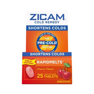 Zicam Zinc Cold Remedy RapidMelts Quick Dissolve Tablets - Cherry - 25ct