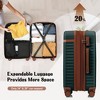 KTMBDW Luggage Sets 3 Piece Front Opening, Hardside Lightweight Carry on Suitcase with USB Port, Bags Spinner Wheels and TSA Lock - 3 of 4