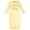 Hudson Baby Infant Girl Gown, Swaddle Blanket and Cap or Headband, Pretty As A Daisy, 0-6 Months - 4 of 4