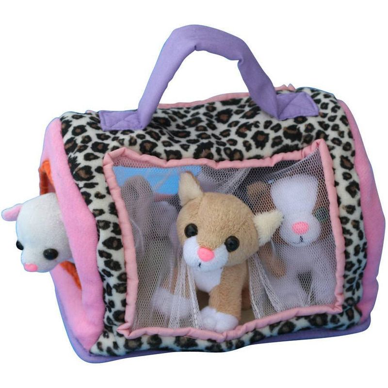 KOVOT Plush Pet Kittens with Interactive Meowing Sounds and Kitty Cat Carrier, 3 of 7