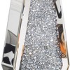 HomeRoots 12" Silver Faux Crystal And Mirrored Glass Table Vase - 4 of 4