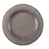 tagltd 9"x9" Veranda Cracked Glazed Solid Wavy Edge Melamine Dinnerware Salad Plate Dishwasher Safe Indoor Outdoor Grey Set of 4 - 2 of 4