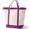 Lands' End Zip Top Canvas Tote Bag - 4 of 4
