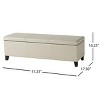 Contemporary Storage Ottoman Bench with Padded Seat and Hidden Compartment for Living Room – 3irtyhousy - 4 of 4