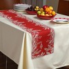 Unique Bargains Christmas Table Runner Branch Border Linen 72"x13" 1 Pc - 2 of 4