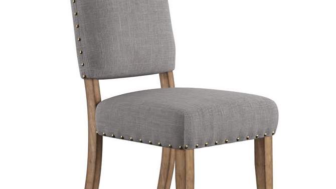 Set of 2 Cobble Hill Nailhead Accent Dining Chair Wood - Inspire Q, 2 of 14, play video