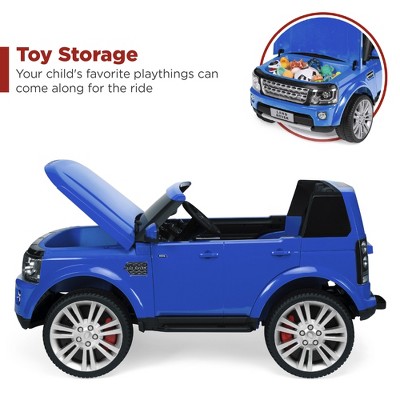 Blue 12V 2-Seater Licensed Land Rover Ride-On SUV with Remote Control