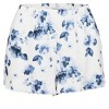 Memoi Women's Scalloped Edge Matching Blue Floral Two-Piece PJ Set - 4 of 4
