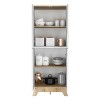 Okak Modern Sideboard Cabinet Freestanding Kitchen Pantry with 2 Doors and 5-tier Storage Shelve - 4 of 4