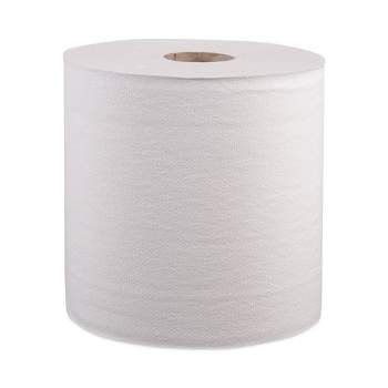 Windsoft Hardwound Roll Towels, 1-Ply, 8" x 800 ft, White, 6 Rolls/Carton