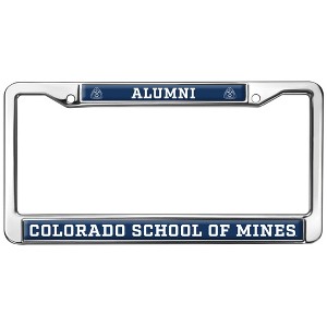 Colorado School of Mines Alumni Logo Full Size Standard License Plate Metal Frame - 1 of 4