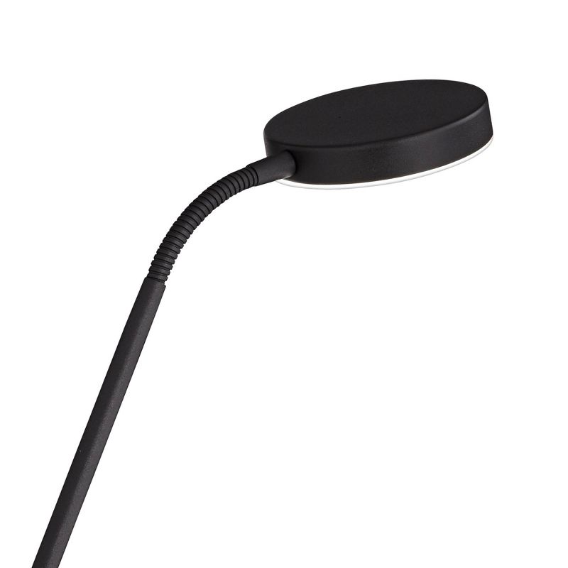360 Lighting Taylor Modern Torchiere Floor Lamp with Side Light 72" Tall Satin Black LED Adjustable for Living Room Reading Bedroom Office House Home, 5 of 10