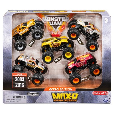 hot wheels monster jam 5 pack