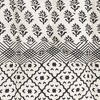 Oversized Boho Print Filled French Cushion Black & White by Foreside Home & Garden - 3 of 4