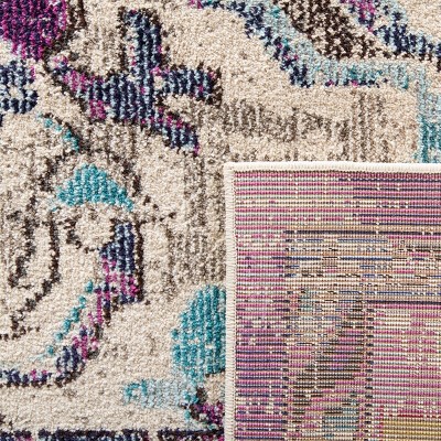 Light Blue Medallion 10' x 14' Hand-Knotted Easy Care Area Rug