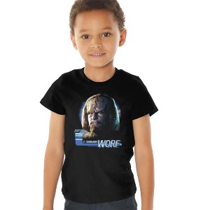 Toddler Boys' Star Trek Tng Worf T-Shirt Black - 1 of 4