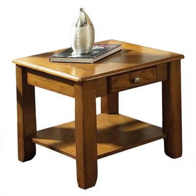 Nelson End Table Oak - Steve Silver