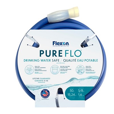 Flexon PureFlo 5/8" BPA Free Drinking Water Safe Garden Hoses