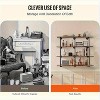 Munora Industrial Pipe Shelf, 4-Tier 3PCS 11.8in W Wall-Mount Storage Rack, Planks Not Included - 2 of 4