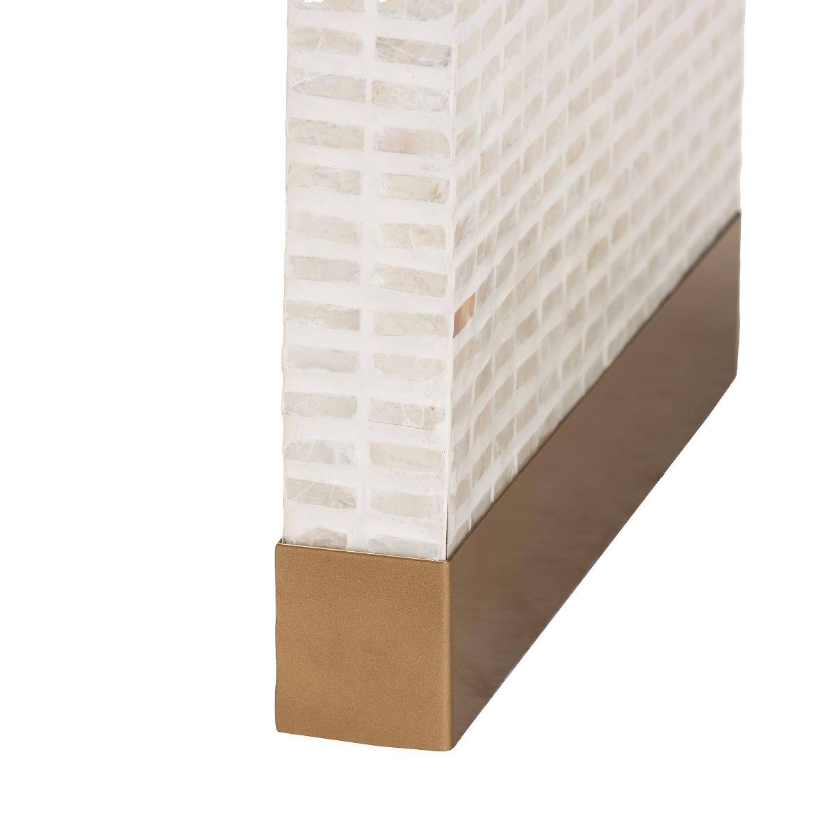 bali & pari 3pc Carlyn Mother of Pearl Capiz Shell Accent Table Set Beige/White/Gold - thumbnail 9